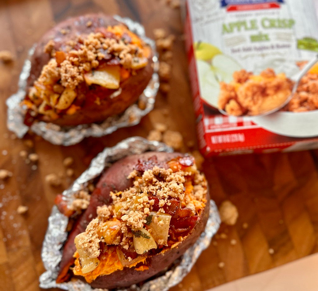 Loaded Apple Cinnamon Sweet Potatoes – Calhoun Bend Mill