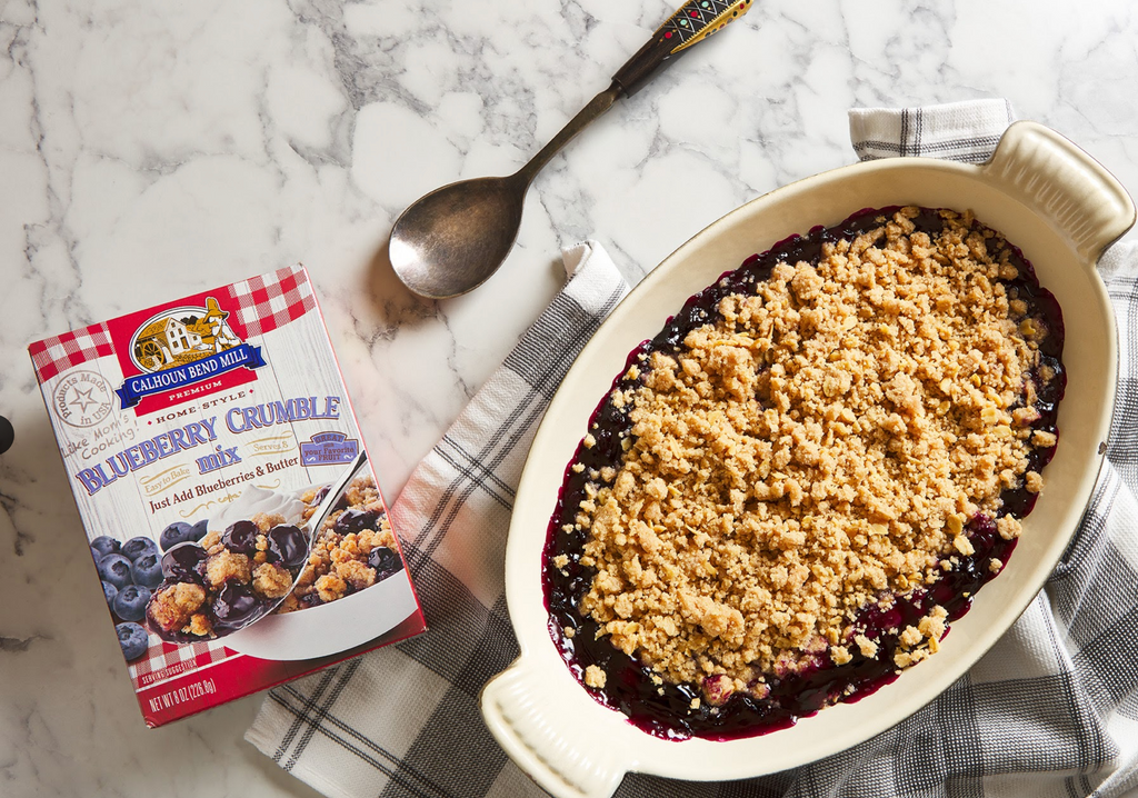 Blueberry Crumble Recipe from Calhoun Bend Mill
