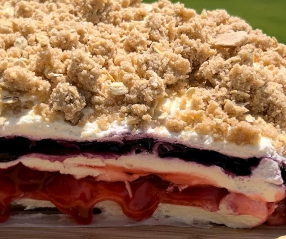 Red, White, and Blue Fruit Casserole 🍨🗽 – Calhoun Bend Mill