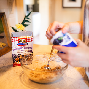 Baking with Calhoun Bend Mill - Blueberry Crumble Mix