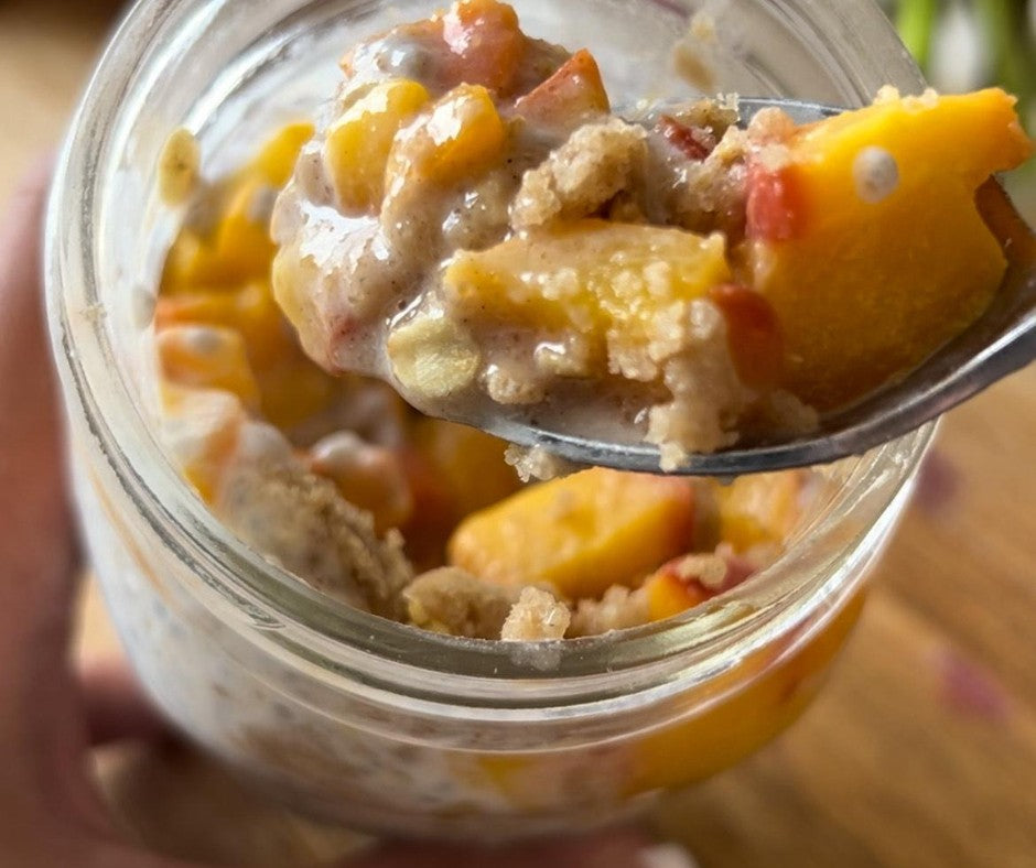 Chia Crunch Peach Pudding