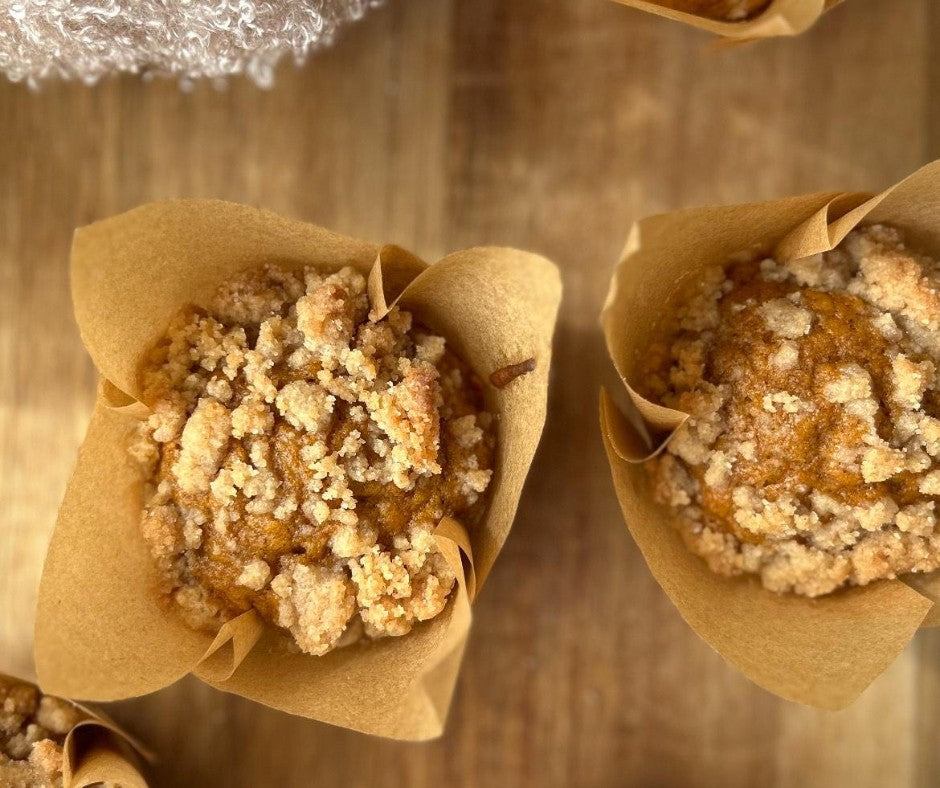 Pumpkin Spice Crumble Muffins