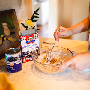 Baking with Calhoun Bend Mill - Blueberry Crumble Mix