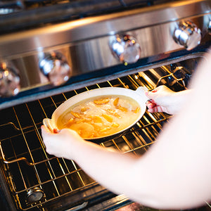 Baking Peach Cobbler Dessert